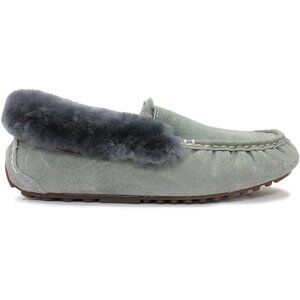 Lamo Women's Aussie Moccasin, Charcoal, 6